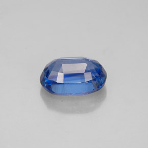 Cyanite bleue naturelle coupe ovale, 1,18 ct, VS-SI