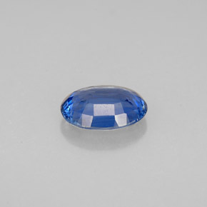 Cyanite bleue naturelle coupe ovale, 1,18 ct, VVS-VS