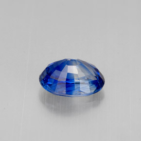 Cyanite bleue naturelle coupe ovale, 1,17 ct, VVS-VS