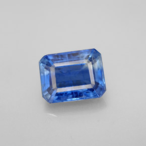 Disthène Bleu naturelle Taille émeraude, 3.32 ct, SI