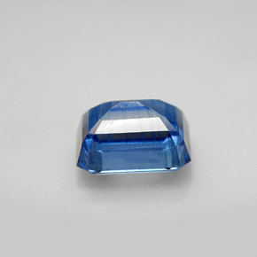 Cyanite bleue naturelle taille émeraude, 3,42 ct, SI