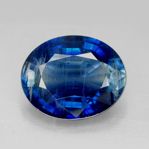 Cyanite bleue naturelle coupe ovale, 11,63 ct, SI