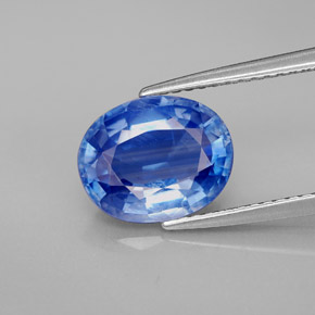 Disthène Bleu naturelle Coupe ovale, 3.27 ct, SI