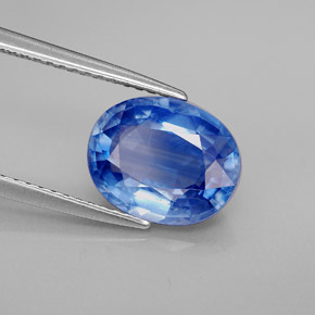Disthène Bleu naturelle Coupe ovale, 3.27 ct, SI