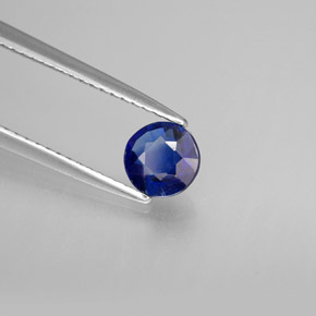 Cyanite bleue naturelle coupe roude, 0,71 ct, VS