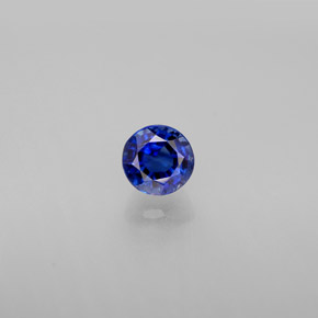 Cyanite bleue naturelle coupe roude, 0,78 ct, VS