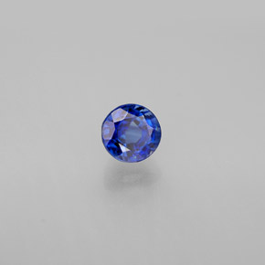 Cyanite bleue naturelle coupe roude, 0,78 ct, VS