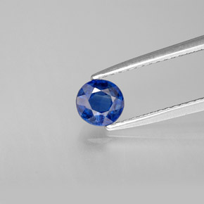 Cyanite bleue naturelle coupe roude, 0,72 ct, VS