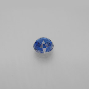 Cyanite bleue naturelle coupe roude, 0,70 ct, VS