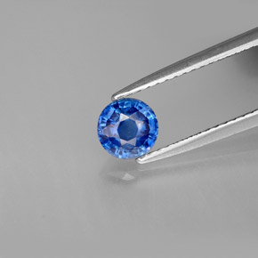 Disthène Bleu naturelle Coupe roude, 0.71 ct, VS