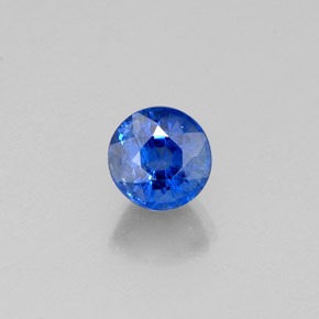 Cyanite bleue naturelle coupe roude, 0,50 ct, VS-SI