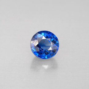 Cyanite bleue naturelle coupe roude, 0,78 ct, VS