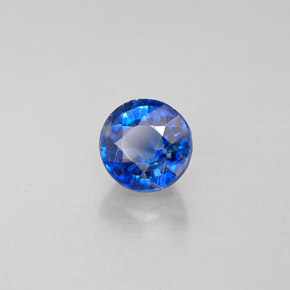 Cyanite bleue naturelle coupe roude, 0,78 ct, VS