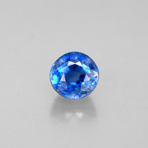 Disthène Bleu naturelle Coupe roude, 0.89 ct, VS