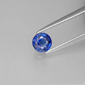 Disthène Bleu naturelle Coupe roude, 0.62 ct, VS