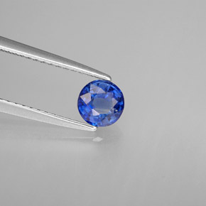 Disthène Bleu naturelle Coupe roude, 0.62 ct, VS