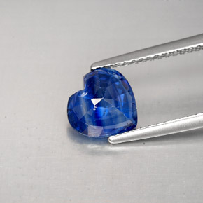 Disthène Bleu naturelle Forme de coeur, 1.86 ct, VS-SI