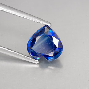 Cyanite bleue naturelle forme de coeur, 2,19 ct, VS