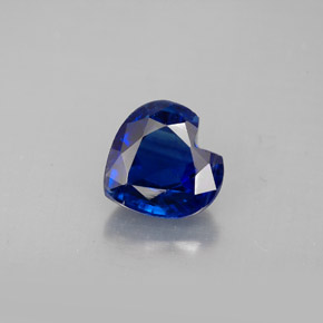 Cyanite bleue naturelle forme de coeur, 2,20 ct, VS