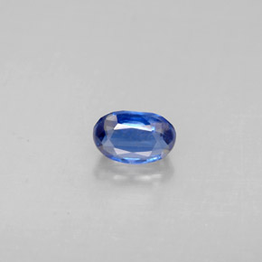 Cyanite bleue naturelle coupe ovale, 0,68 ct, VS