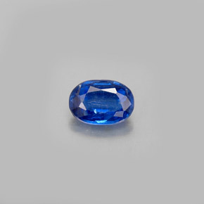 Cyanite bleue naturelle coupe ovale, 0,59 ct, VS