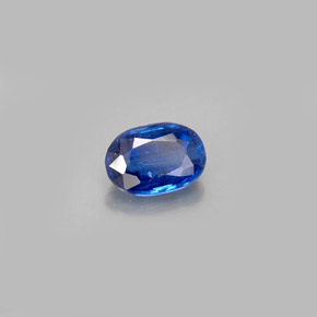 Cyanite bleue naturelle coupe ovale, 0,59 ct, VS