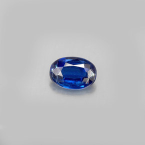 Cyanite bleue naturelle coupe ovale, 0,55 ct, VS