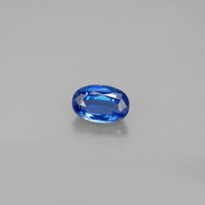 Cyanite bleue naturelle coupe ovale, 0,59 ct, VS
