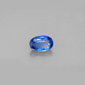 Cyanite bleue naturelle coupe ovale, 0,59 ct, VS