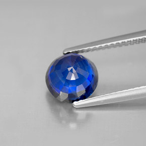 Cyanite bleue naturelle coupe roude, 2,71 ct, VS-SI