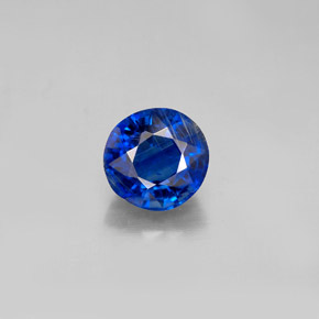 Cyanite bleue naturelle coupe roude, 2,02 ct, VS-SI