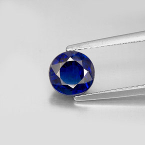 Cyanite bleue naturelle coupe roude, 1,77 ct, VS-SI