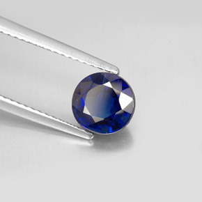 Cyanite bleue naturelle coupe roude, 1,77 ct, VS-SI