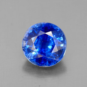 Cyanite bleue naturelle coupe roude, 1,62 ct, SI