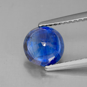 Cyanite bleue naturelle coupe roude, 1,62 ct, SI