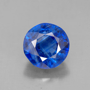 Cyanite bleue naturelle coupe roude, 1,82 ct, SI