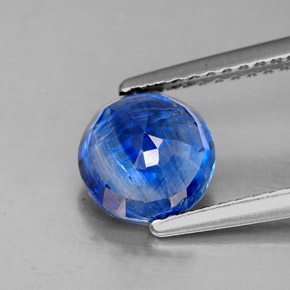 Cyanite bleue naturelle coupe roude, 1,82 ct, SI