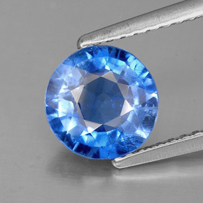 Cyanite bleue naturelle coupe roude, 1,74 ct, SI