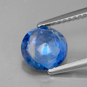 Cyanite bleue naturelle coupe roude, 1,74 ct, SI