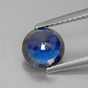 Cyanite bleue naturelle coupe roude, 1,54 ct, SI