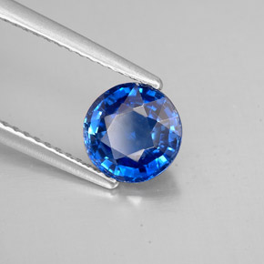 Disthène Bleu naturelle Coupe roude, 1.54 ct, SI
