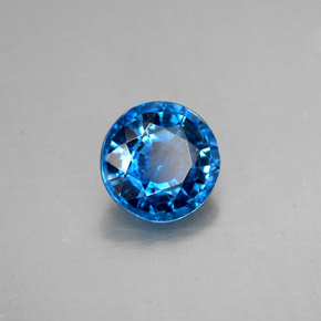 Cyanite bleue naturelle coupe roude, 1,63 ct, SI