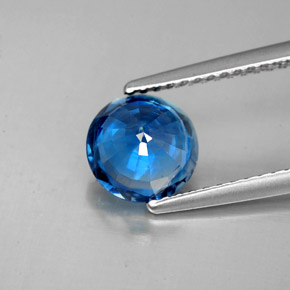 Cyanite bleue naturelle coupe roude, 1,63 ct, SI