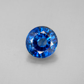 Cyanite bleue naturelle coupe roude, 1,66 ct, SI