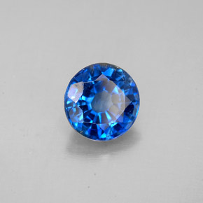 Cyanite bleue naturelle coupe roude, 1,66 ct, SI