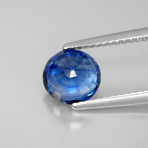 Cyanite bleue naturelle coupe roude, 1,66 ct, SI