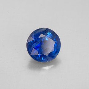 Cyanite bleue naturelle coupe roude, 1,61 ct, SI