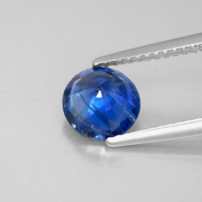 Cyanite bleue naturelle coupe roude, 1,61 ct, SI