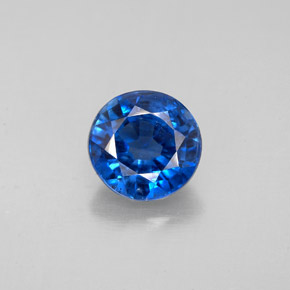 Cyanite bleue naturelle coupe roude, 1,73 ct, SI