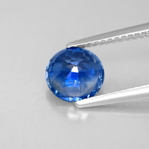 Cyanite bleue naturelle coupe roude, 1,73 ct, SI